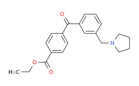 CAS No. 898770-07-5, 4'-Carboethoxy-3-pyrrolidinomethyl benzophenone