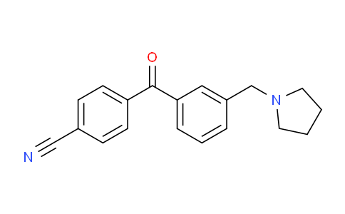 CAS No. 898794-15-5, 4'-Cyano-3-pyrrolidinomethyl benzophenone