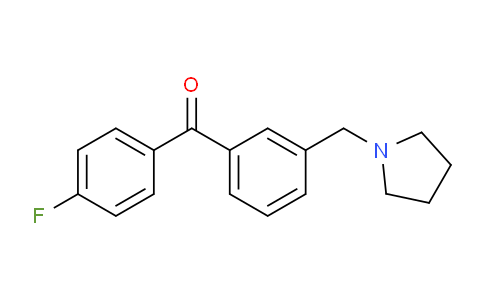 CAS No. 898770-31-5, 4'-Fluoro-3-pyrrolidinomethyl benzophenone