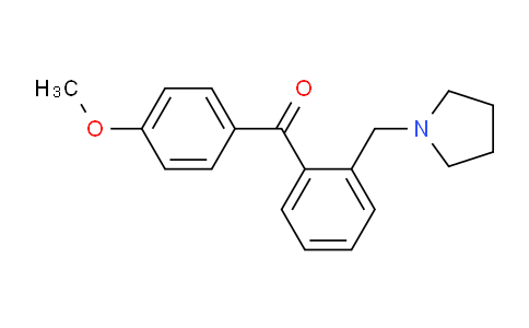 CAS No. 898774-17-9, 4'-Methoxy-2-pyrrolidinomethyl benzophenone