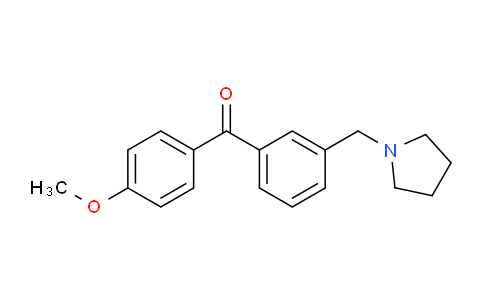 CAS No. 898794-06-4, 4'-Methoxy-3-pyrrolidinomethyl benzophenone