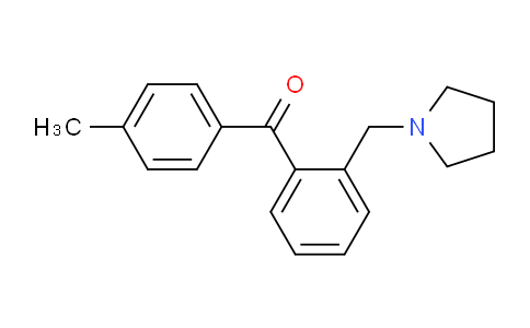CAS No. 898774-08-8, 4'-Methyl-2-pyrrolidinomethyl benzophenone