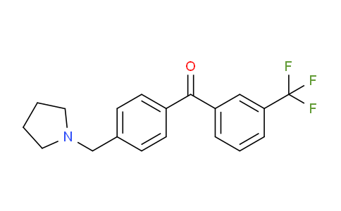CAS No. 898776-67-5, 4'-Pyrrolidinomethyl-3-trifluoromethylbenzophenone