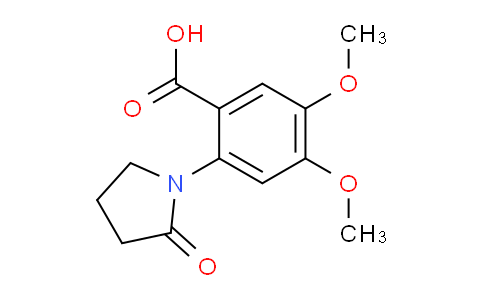 CAS No. 926268-05-5, 4,5-Dimethoxy-2-(2-oxopyrrolidin-1-yl)benzoic acid