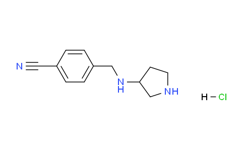 CAS No. 1353972-60-7, 4-((Pyrrolidin-3-ylamino)methyl)benzonitrile hydrochloride
