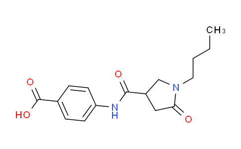 CAS No. 1217862-59-3, 4-(1-Butyl-5-oxopyrrolidine-3-carboxamido)benzoic acid
