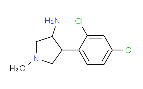 CAS No. 1706430-60-5, 4-(2,4-Dichlorophenyl)-1-methylpyrrolidin-3-amine