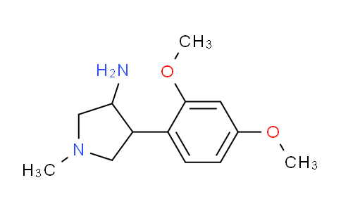 CAS No. 1492429-38-5, 4-(2,4-Dimethoxyphenyl)-1-methylpyrrolidin-3-amine