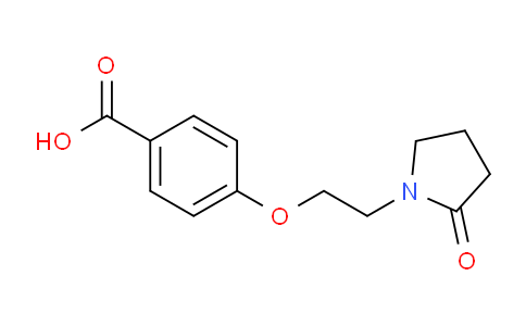 CAS No. 215656-70-5, 4-(2-(2-Oxopyrrolidin-1-yl)ethoxy)benzoic acid