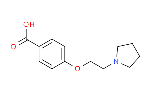 CAS No. 69731-93-7, 4-(2-(Pyrrolidin-1-yl)ethoxy)benzoic acid