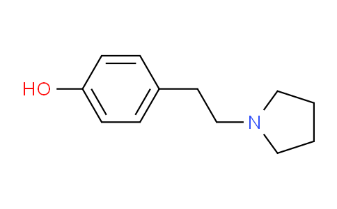 CAS No. 78190-32-6, 4-(2-(Pyrrolidin-1-yl)ethyl)phenol