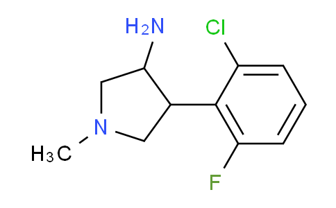 CAS No. 1706430-62-7, 4-(2-Chloro-6-fluorophenyl)-1-methylpyrrolidin-3-amine