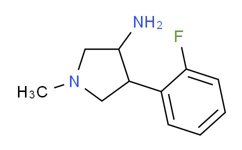 CAS No. 1706455-77-7, 4-(2-Fluorophenyl)-1-methylpyrrolidin-3-amine