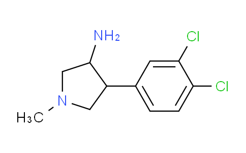 CAS No. 1706446-27-6, 4-(3,4-Dichlorophenyl)-1-methylpyrrolidin-3-amine