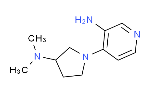 CAS No. 1342621-71-9, 4-(3-(Dimethylamino)pyrrolidin-1-yl)pyridin-3-amine