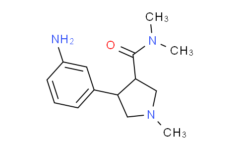 CAS No. 1706446-99-2, 4-(3-Aminophenyl)-N,N,1-trimethylpyrrolidine-3-carboxamide