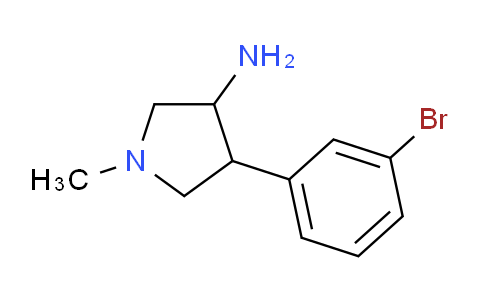 CAS No. 1706430-69-4, 4-(3-Bromophenyl)-1-methylpyrrolidin-3-amine
