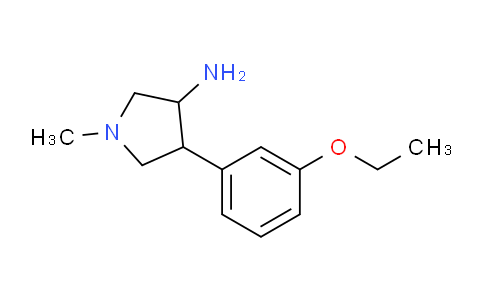 CAS No. 1706433-30-8, 4-(3-Ethoxyphenyl)-1-methylpyrrolidin-3-amine
