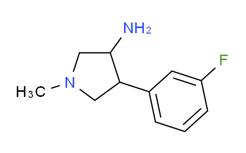 CAS No. 1484622-28-7, 4-(3-Fluorophenyl)-1-methylpyrrolidin-3-amine