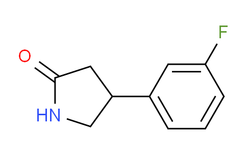 CAS No. 1019650-87-3, 4-(3-Fluorophenyl)pyrrolidin-2-one