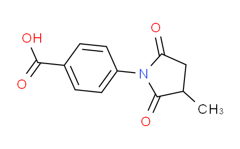 CAS No. 157928-79-5, 4-(3-Methyl-2,5-dioxopyrrolidin-1-yl)benzoic acid