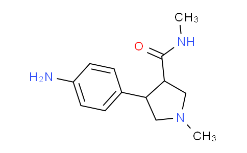 CAS No. 1706434-51-6, 4-(4-Aminophenyl)-N,1-dimethylpyrrolidine-3-carboxamide