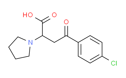 CAS No. 139084-68-7, 4-(4-Chlorophenyl)-4-oxo-2-(pyrrolidin-1-yl)butanoic acid