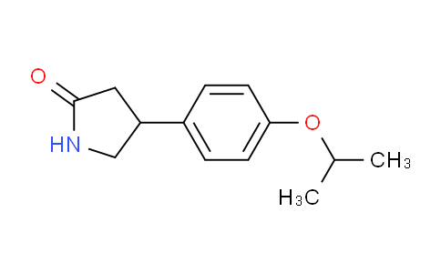 CAS No. 184828-11-3, 4-(4-Isopropoxyphenyl)pyrrolidin-2-one