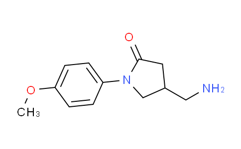 CAS No. 148915-86-0, 4-(Aminomethyl)-1-(4-methoxyphenyl)pyrrolidin-2-one