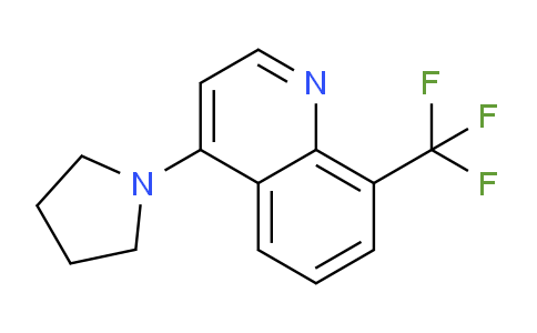 CAS No. 1020253-07-9, 4-(Pyrrolidin-1-yl)-8-(trifluoromethyl)quinoline