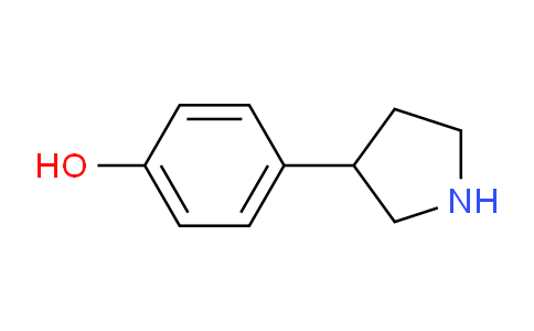 CAS No. 378765-51-6, 4-(Pyrrolidin-3-yl)phenol