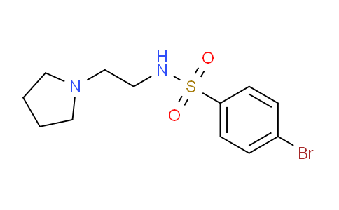 CAS No. 209968-27-4, 4-Bromo-N-(2-(pyrrolidin-1-yl)ethyl)benzenesulfonamide