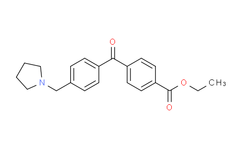 CAS No. 898776-17-5, 4-Carboethoxy-4'-pyrrolidinomethyl benzophenone