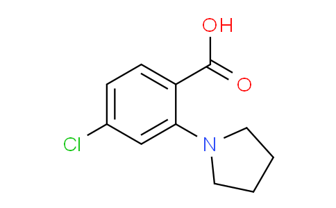 CAS No. 1197193-20-6, 4-Chloro-2-(pyrrolidin-1-yl)benzoic acid