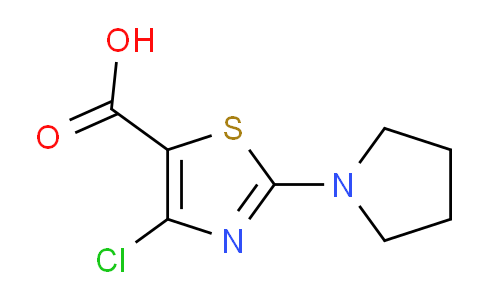 CAS No. 1211296-57-9, 4-Chloro-2-(pyrrolidin-1-yl)thiazole-5-carboxylic acid
