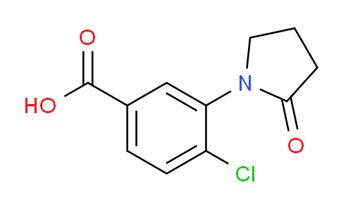 CAS No. 848316-25-6, 4-Chloro-3-(2-oxopyrrolidin-1-yl)benzoic acid