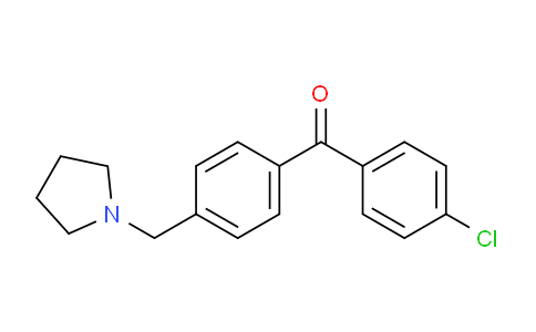 CAS No. 742085-16-1, 4-Chloro-4'-pyrrolidinomethyl benzophenone