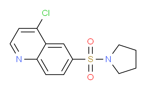 CAS No. 1023812-25-0, 4-Chloro-6-(pyrrolidin-1-ylsulfonyl)quinoline
