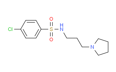 CAS No. 321718-12-1, 4-Chloro-N-(3-(pyrrolidin-1-yl)propyl)benzenesulfonamide