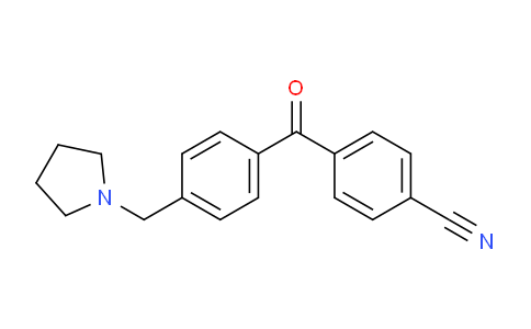 CAS No. 898776-08-4, 4-Cyano-4'-pyrrolidinomethyl benzophenone