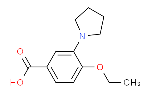 CAS No. 946754-28-5, 4-Ethoxy-3-(pyrrolidin-1-yl)benzoic acid