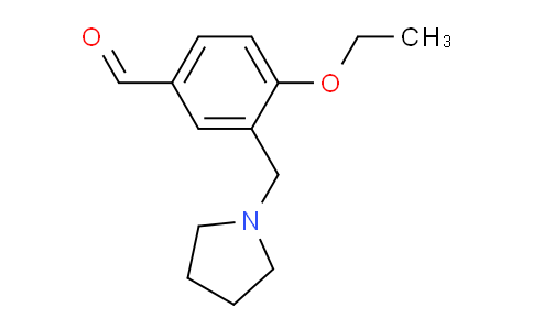 CAS No. 932870-32-1, 4-Ethoxy-3-(pyrrolidin-1-ylmethyl)benzaldehyde