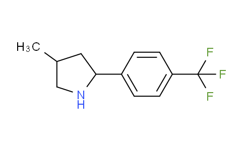 CAS No. 603068-26-4, 4-Methyl-2-(4-(trifluoromethyl)phenyl)pyrrolidine