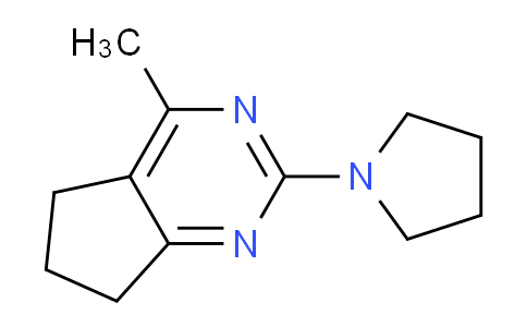 CAS No. 866049-24-3, 4-Methyl-2-(pyrrolidin-1-yl)-6,7-dihydro-5H-cyclopenta[d]pyrimidine