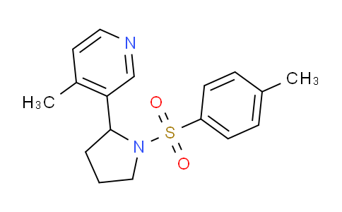 CAS No. 1352516-19-8, 4-Methyl-3-(1-tosylpyrrolidin-2-yl)pyridine