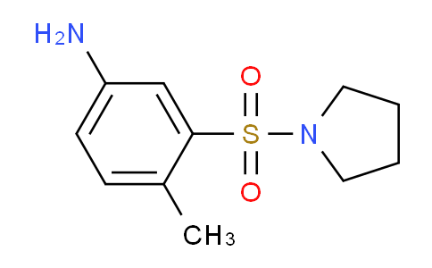CAS No. 947018-92-0, 4-Methyl-3-(pyrrolidin-1-ylsulfonyl)aniline