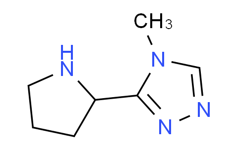 CAS No. 1247079-34-0, 4-Methyl-3-(pyrrolidin-2-yl)-4H-1,2,4-triazole
