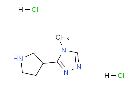 CAS No. 1361116-16-6, 4-Methyl-3-(pyrrolidin-3-yl)-4H-1,2,4-triazole dihydrochloride