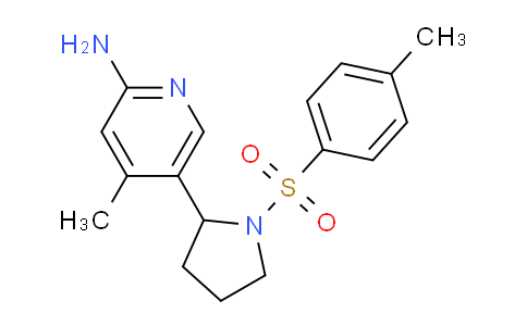 CAS No. 1352533-42-6, 4-Methyl-5-(1-tosylpyrrolidin-2-yl)pyridin-2-amine