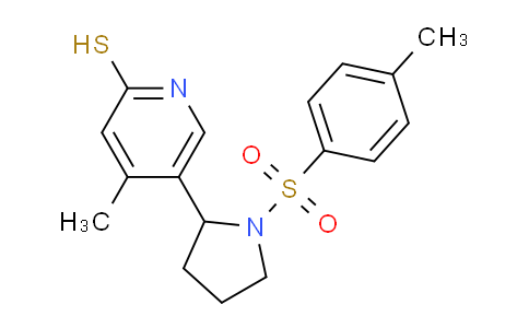 CAS No. 1352499-27-4, 4-Methyl-5-(1-tosylpyrrolidin-2-yl)pyridine-2-thiol